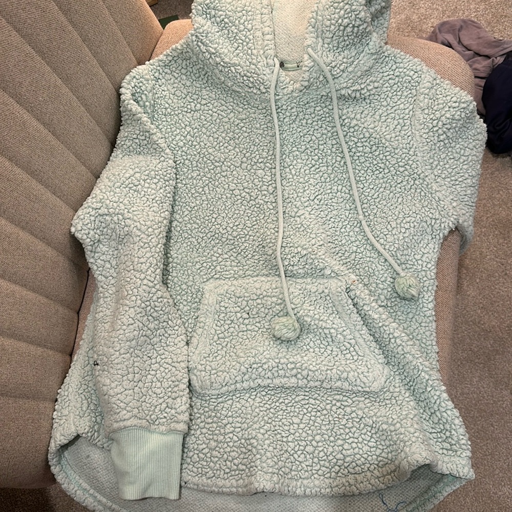Mint Sherpa Hoodie